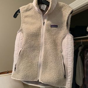 Patagonia Fleece Vest Off-White Size M